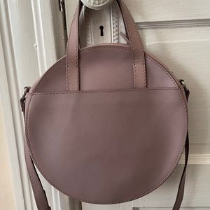 Lavender leather Madewell circle bag